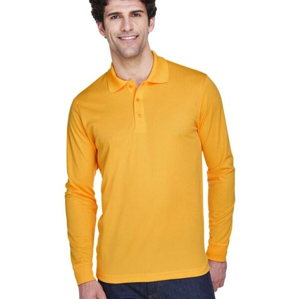 Men's Pinnacle Performance Long Sleeve Piqué Polo Thumbnail