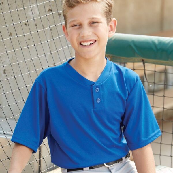 Youth Performance Two-Button Henley Thumbnail