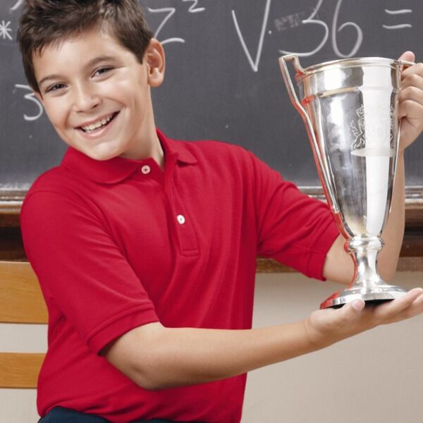 Boys' Short Sleeve Pique Polo Thumbnail