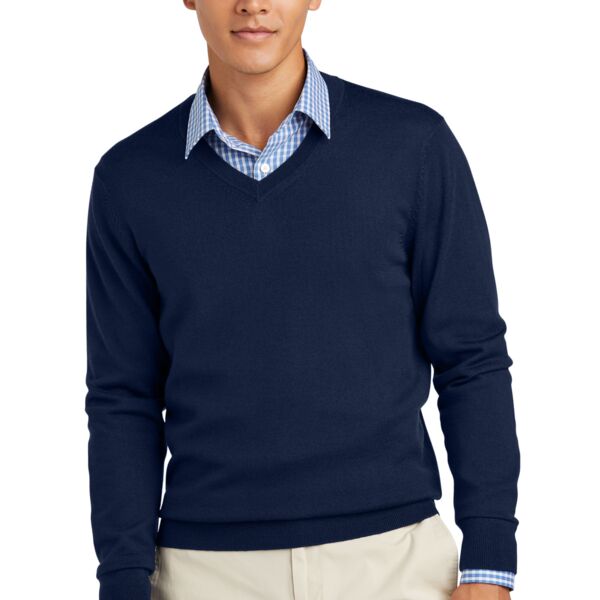 Brooks Brothers Washable Merino V Neck Sweater Thumbnail