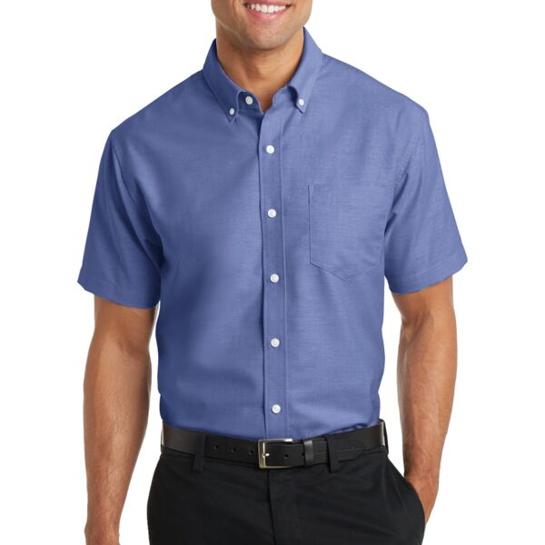 Short Sleeve SuperPro ™ Oxford Shirt_EMB Thumbnail