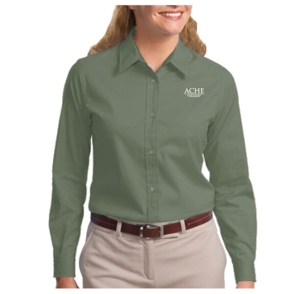 Ladies Long Sleeve Easy Care Shirt Thumbnail